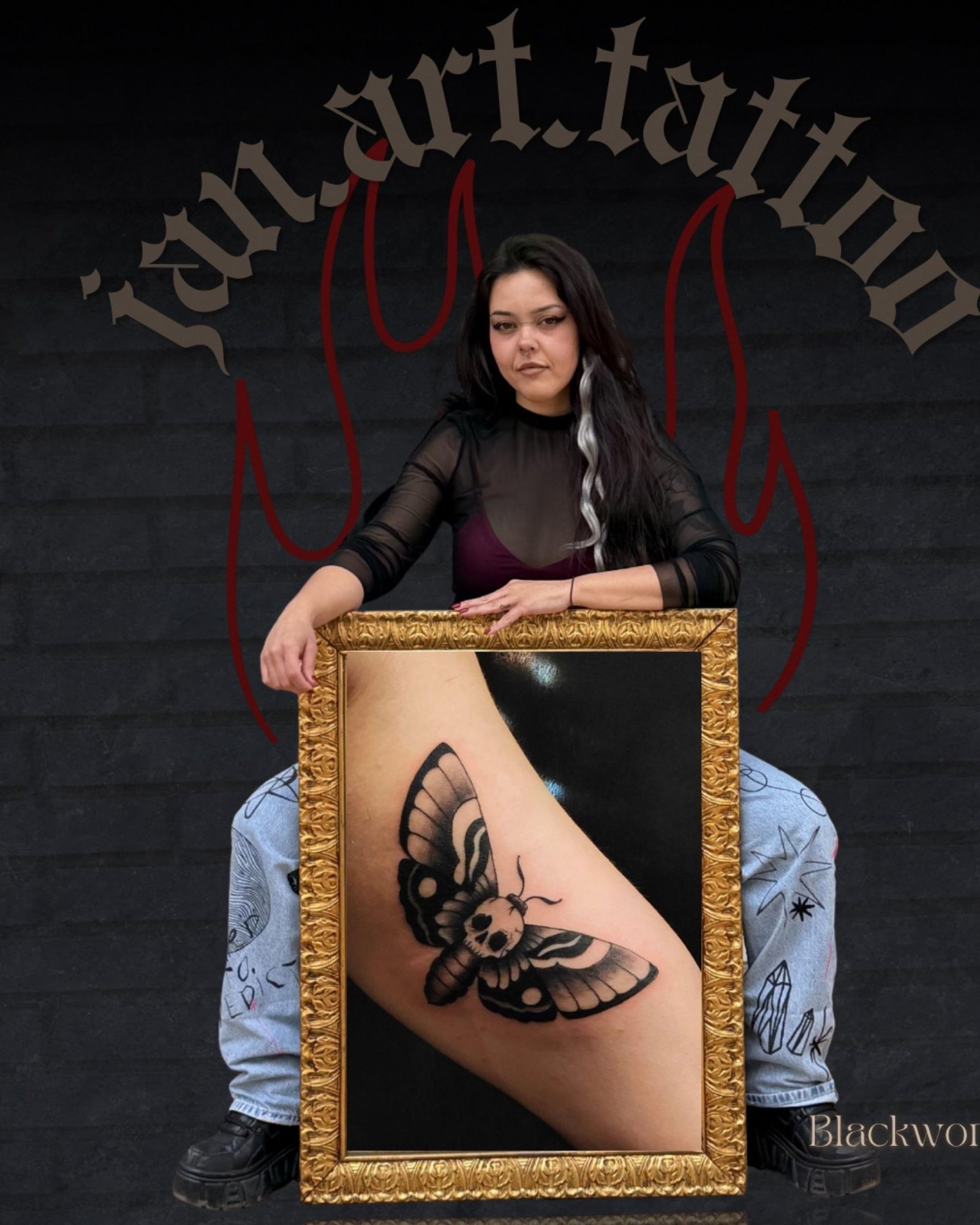 Photograph of Janette at Veneno Tattoo The Gallery.