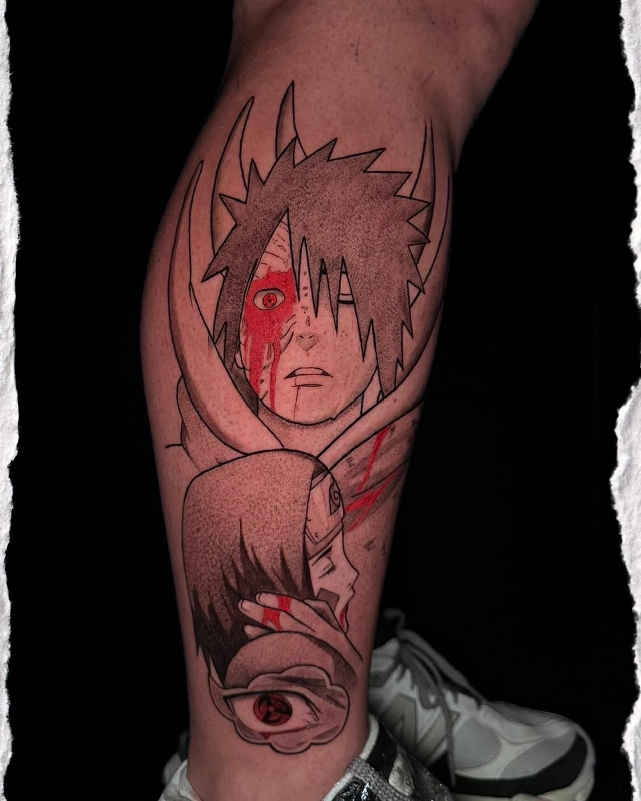 Tatuaje de estilo anime.
